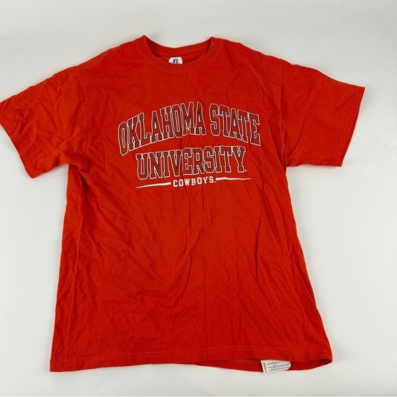 Russell Athletic Tshirt Men Medium Oklahoma State University Orange - Picture 1 of 10